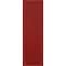 Ekena Millwork True Fit PVC Two Equal Panel Farmhouse Fixed Mount Shutters w/ Z-Bar, Fire Red , 12W x 59H, PR TFP102FH12X059BR - alternate 4